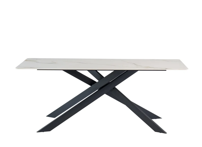 Camilla Kass White Dining Table & Six Hugo Dining Chairs - Image 8