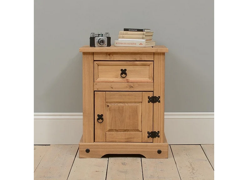 Corona Pine Bedroom Triple – Distressed Finish with Metal Handles - Image 3