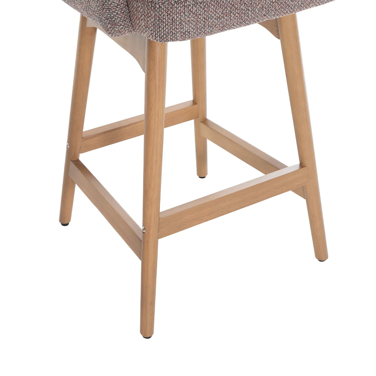 Cotswold Fabric Counter Stool Set of 2 – Blush Granite with Auto-Swivel Seat - Image 5