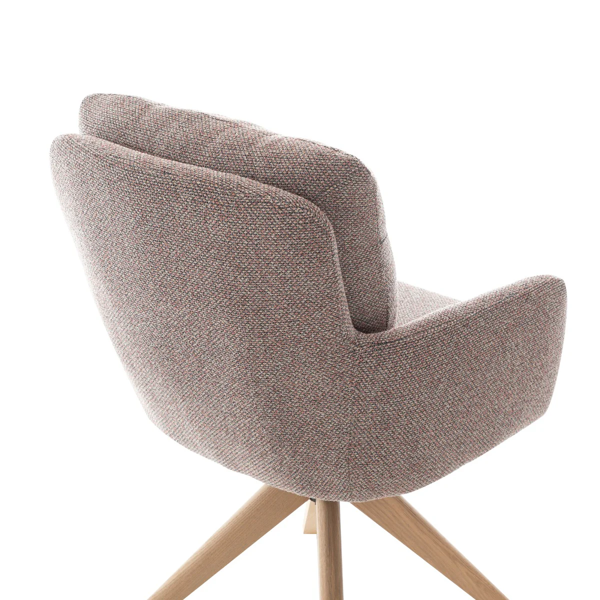 Cotswold Fabric Dining Chair – Blush Granite with Auto-Swivel Seat - Image 6
