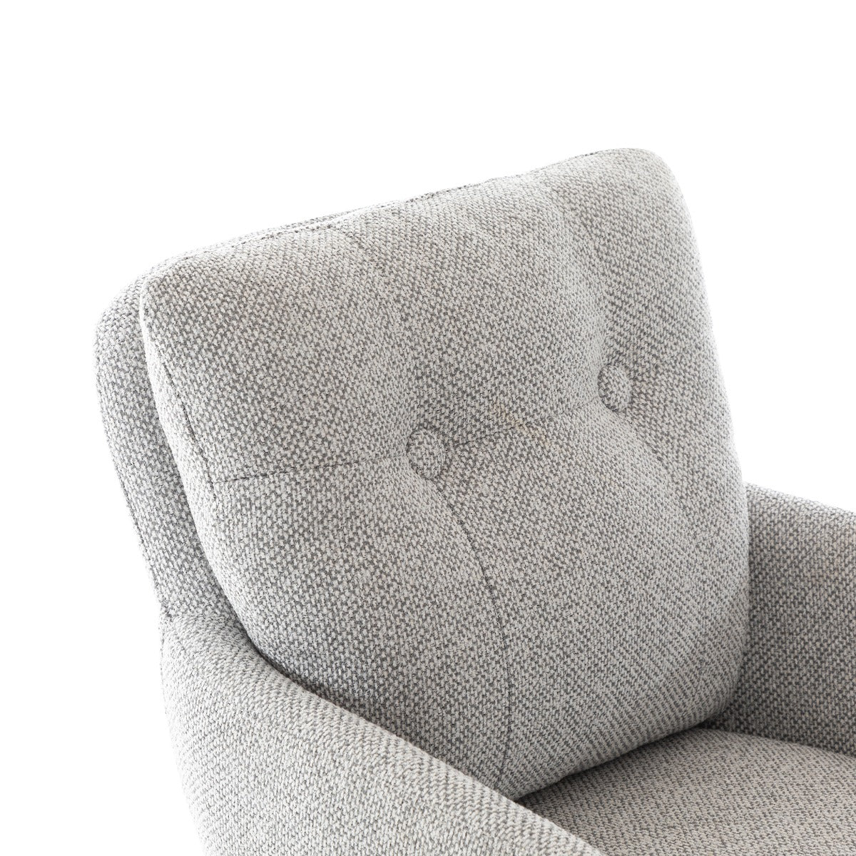 Cotswold Fabric Dining Chair – Silver Grey with Auto-Swivel Seat - Image 5