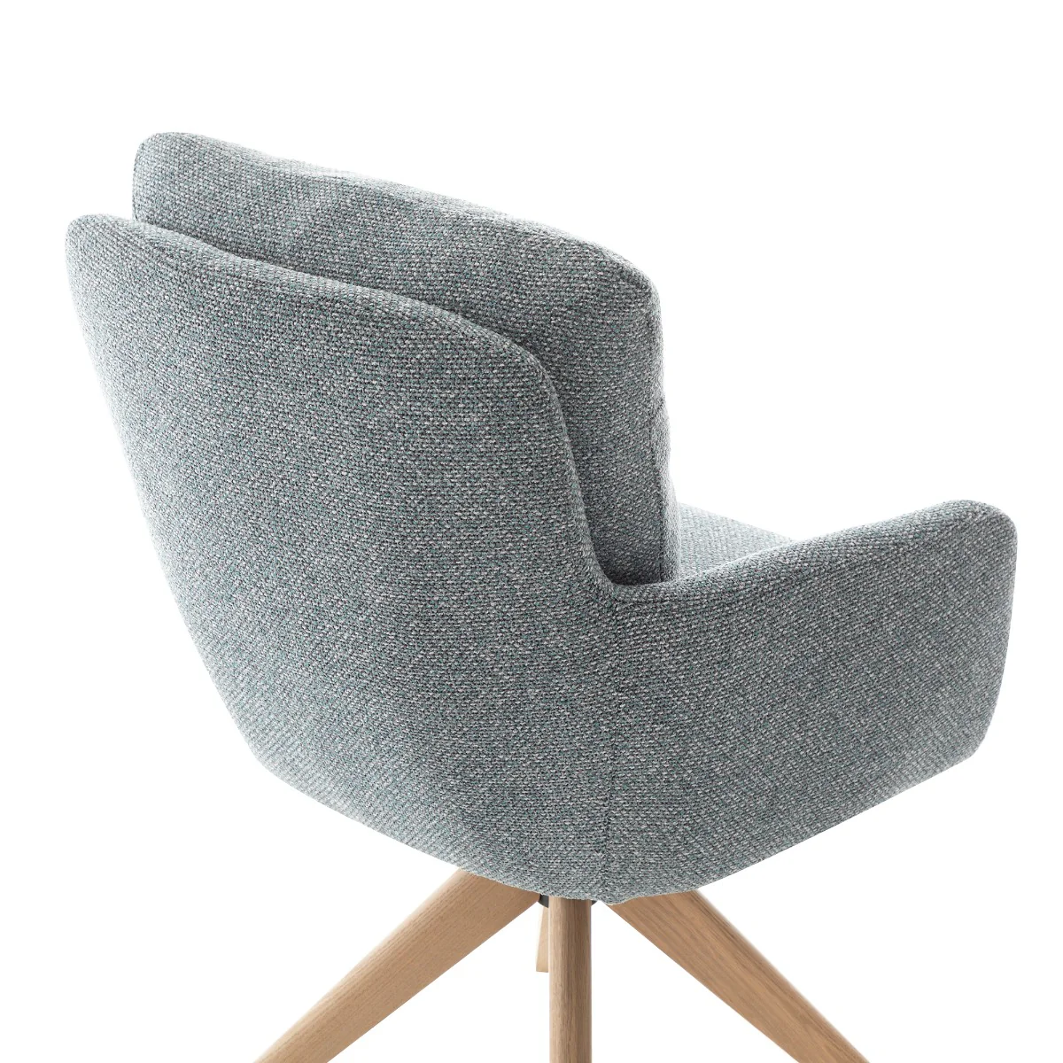 Cotswold Fabric Dining Chair – Storm Teal with Auto-Swivel Seat - Image 5