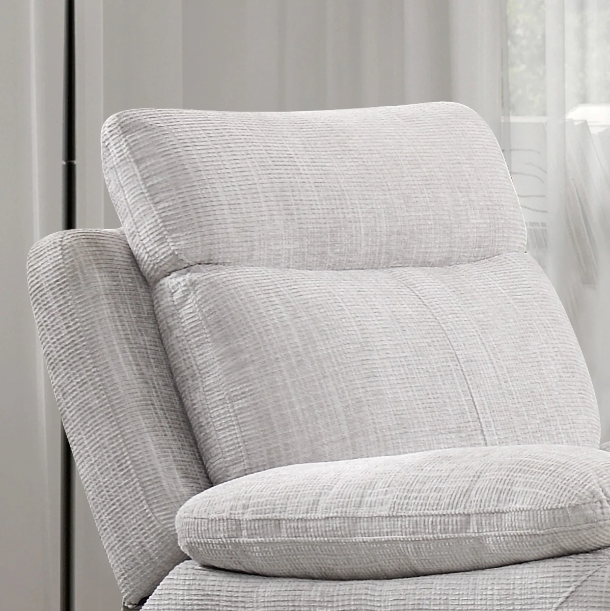 Covington 3+1+1 Suite – Cement Fabric with USB Socket (Electric) - Image 2