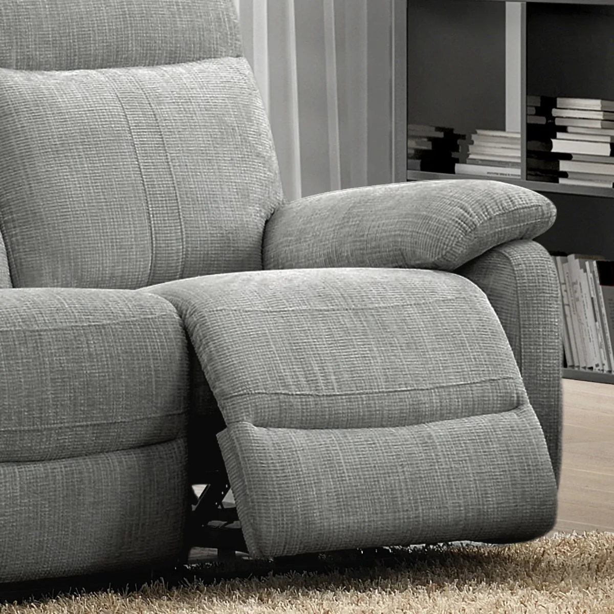 Covington 3+1+1 Suite – Taupe Fabric with Electric Recline (Electric) - Image 2