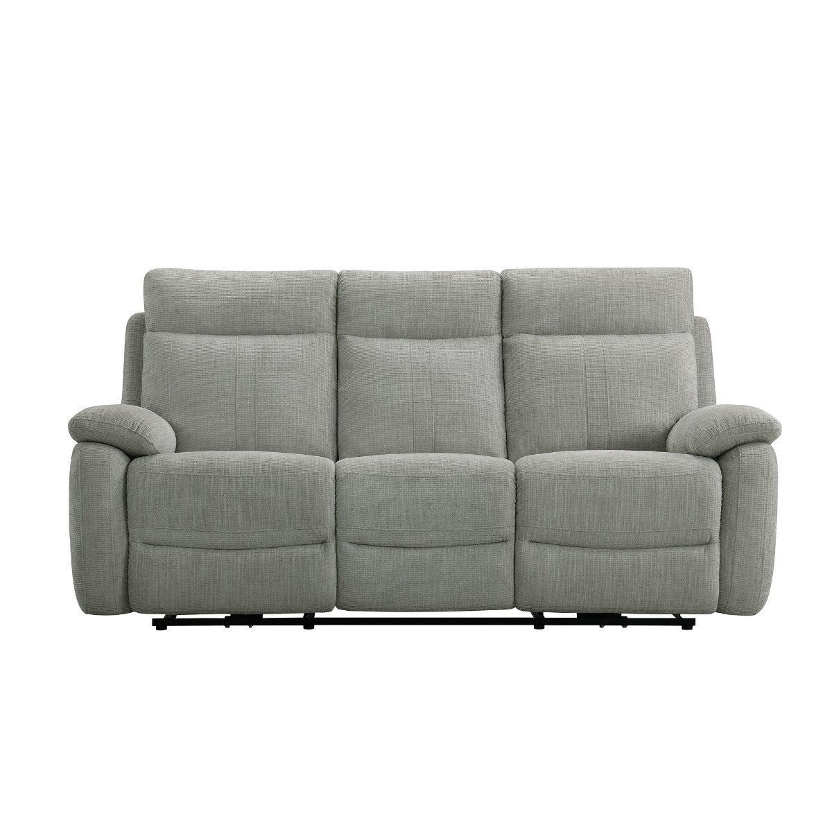 Covington 3 Seater Electric Recliner – Taupe Fabric with USB Socket - Image 2