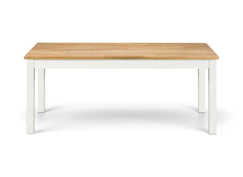 Coxmoor Ivory Rect. Dining Set – Solid Oak with Padded Chairs - Image 6