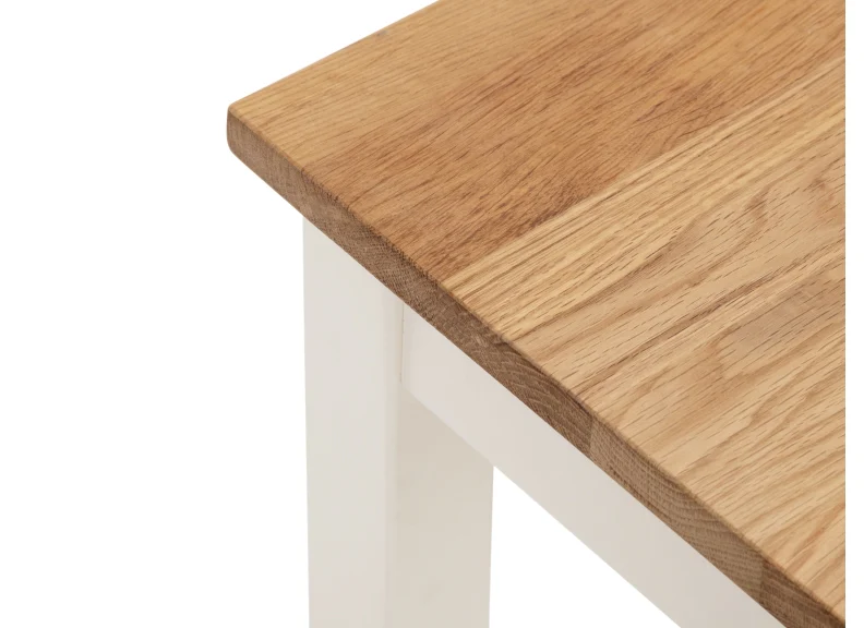 Coxmoor Ivory Rect. Dining Set – Solid Oak with Padded Chairs - Image 7