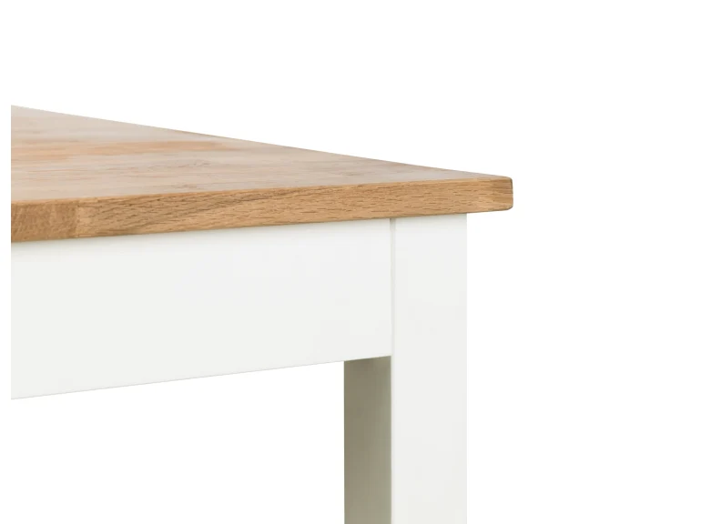 Coxmoor Ivory Rect. Dining Set – Solid Oak with Padded Chairs - Image 9