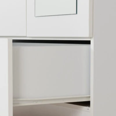 Dakota 2 Door Mirrored Wardrobe with Drawer – Space Saving Storage - Image 3