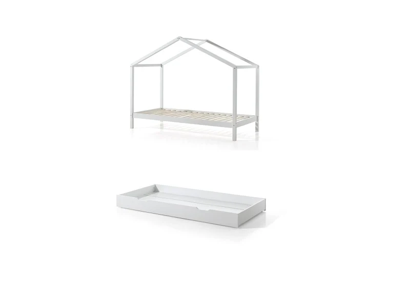Dallas White Child's 'House' Bed W/Optional Storage Drawer - Image 13