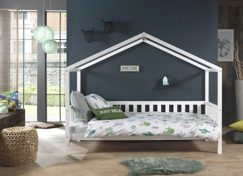 Dallas White Child's 'House' Bed W/Optional Storage Drawer - Image 4