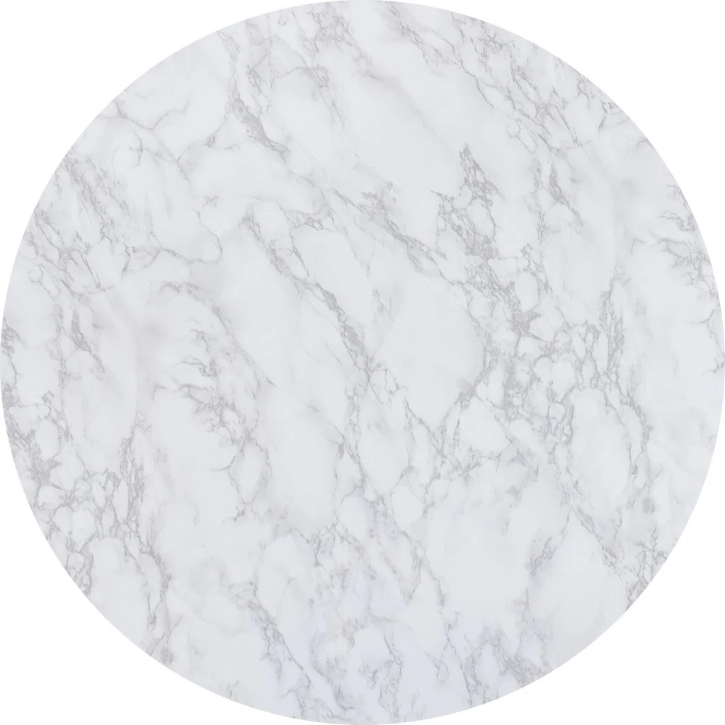 Dallas Round Coffee Table Set – Marble Effect with Gold Base (Pre-order for September) - Image 5