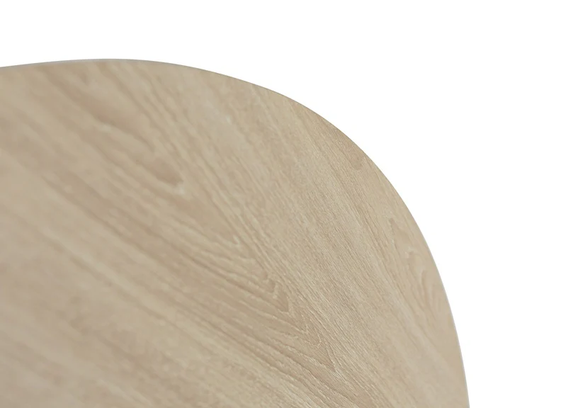 Dalton 1.2m Round Table with Pomona Chairs – Light Oak Finish and X-Frame Base - Image 4