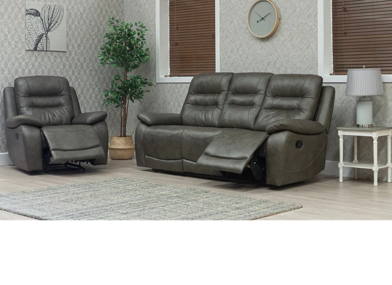Dane Hunter Green Fabric Manual Recliner Armchair - Image 3