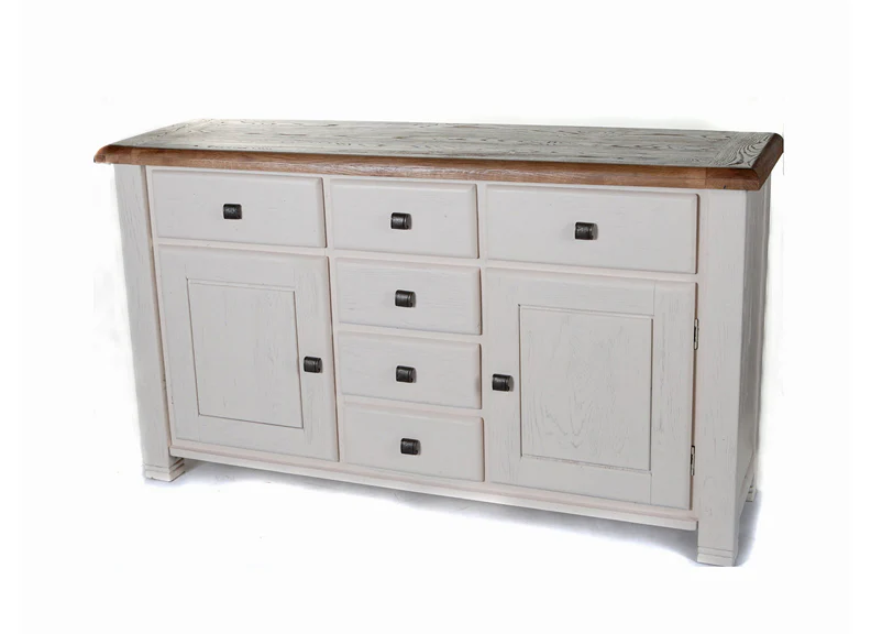 Danube White & Oak Large Sideboard