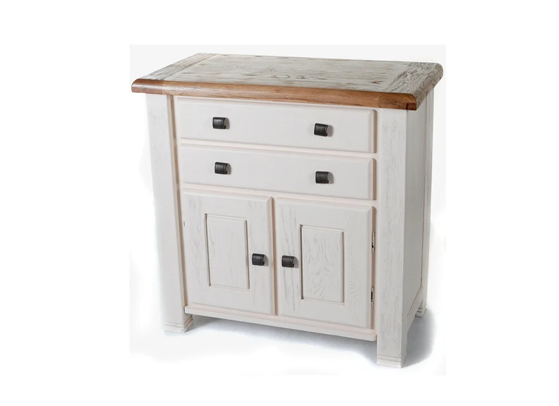 Danube White & Oak Small Sideboard