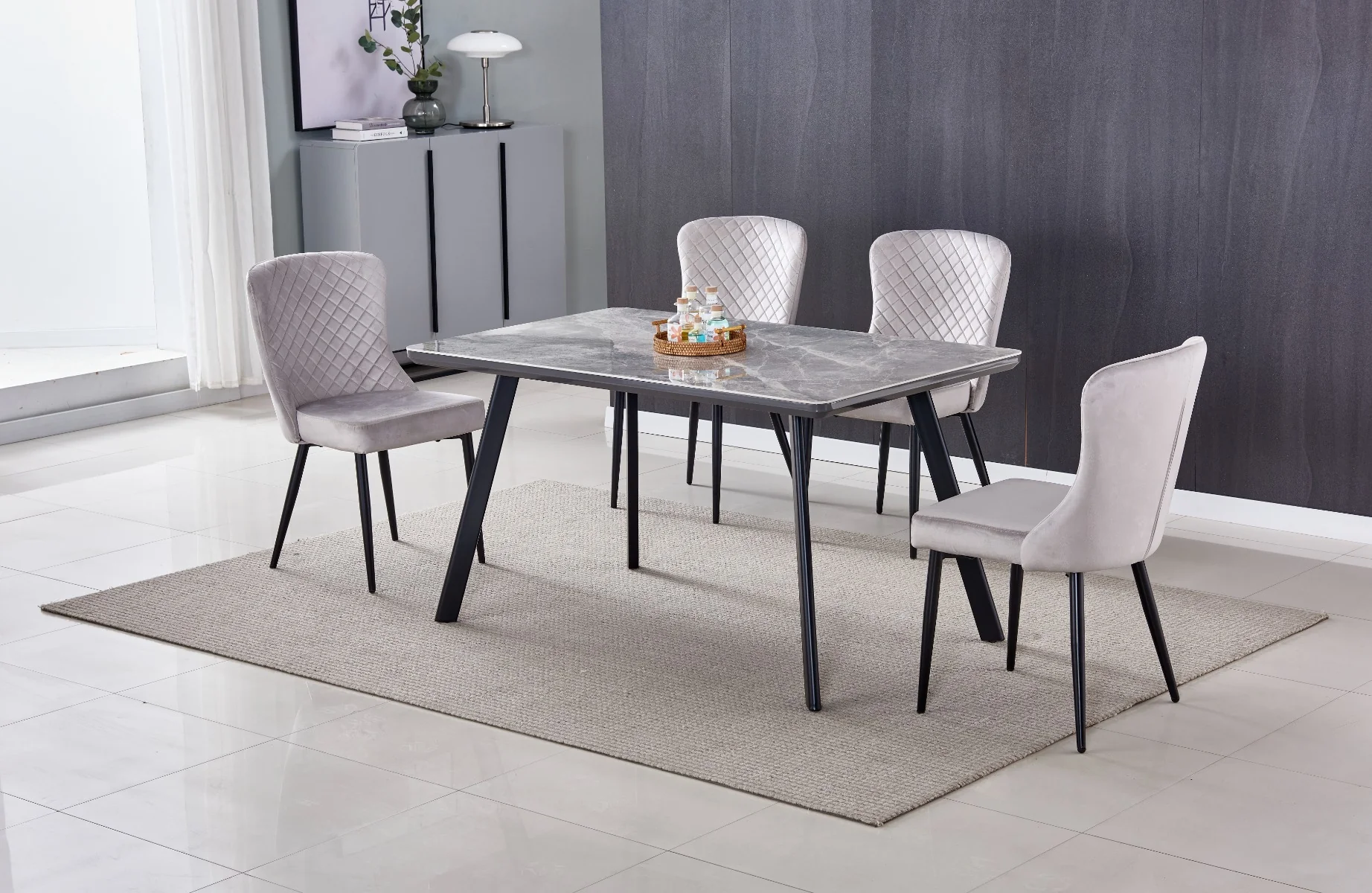 Dario Dining Table Black Legs - Image 2