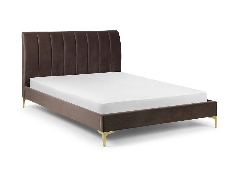 Deco Scalloped Velvet Bed – Dusk Grey with Optional Blanket Box - Image 10