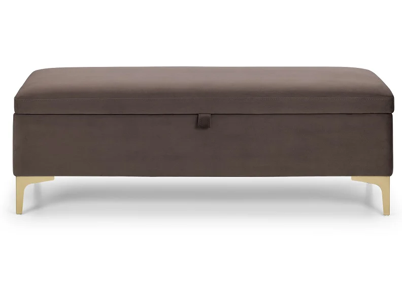 Deco Scalloped Velvet Bed – Dusk Grey with Optional Blanket Box - Image 7