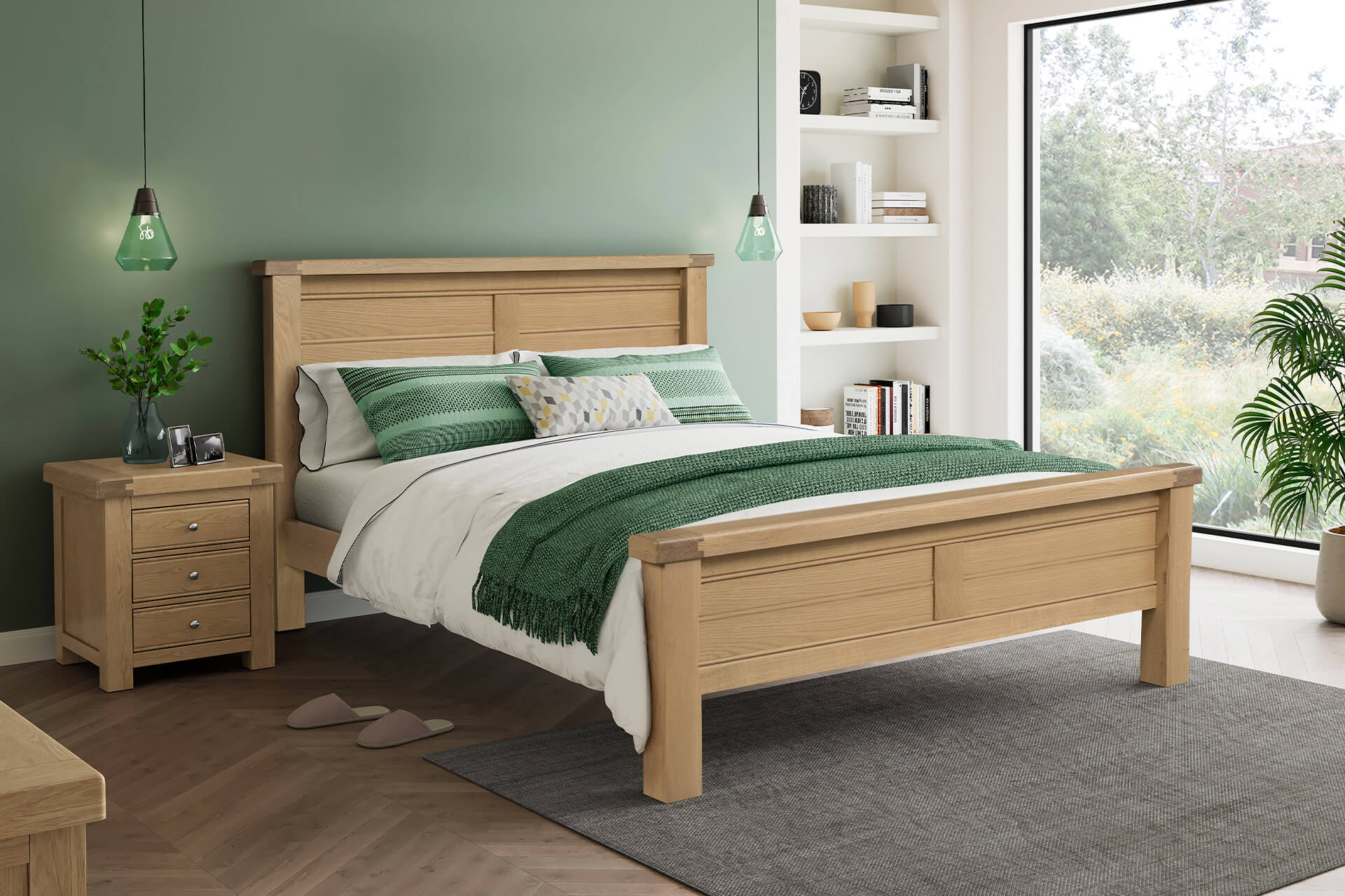 Delaney Bed – Classic Oak Frame (PRE-ORDER 4ft6 FOR AUGUST) - Image 4