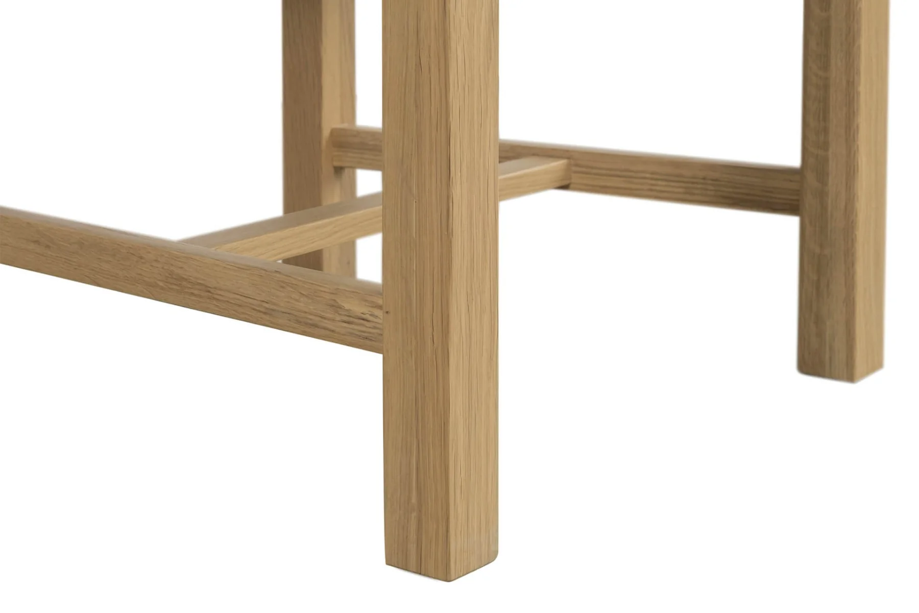 Delaney Dining Chair in Oak with Grey PU Seat – Classic High Back Dining Chair - Image 6