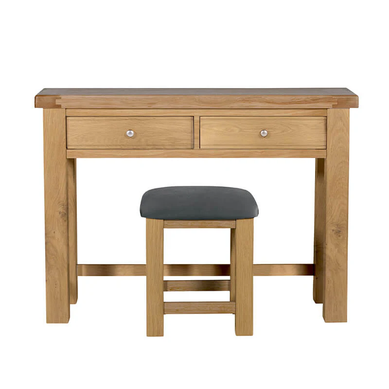 Delaney Dressing Table – Oak Finish with Spacious Drawers 1150mm (PRE-ORDER FOR JULY) - Image 3