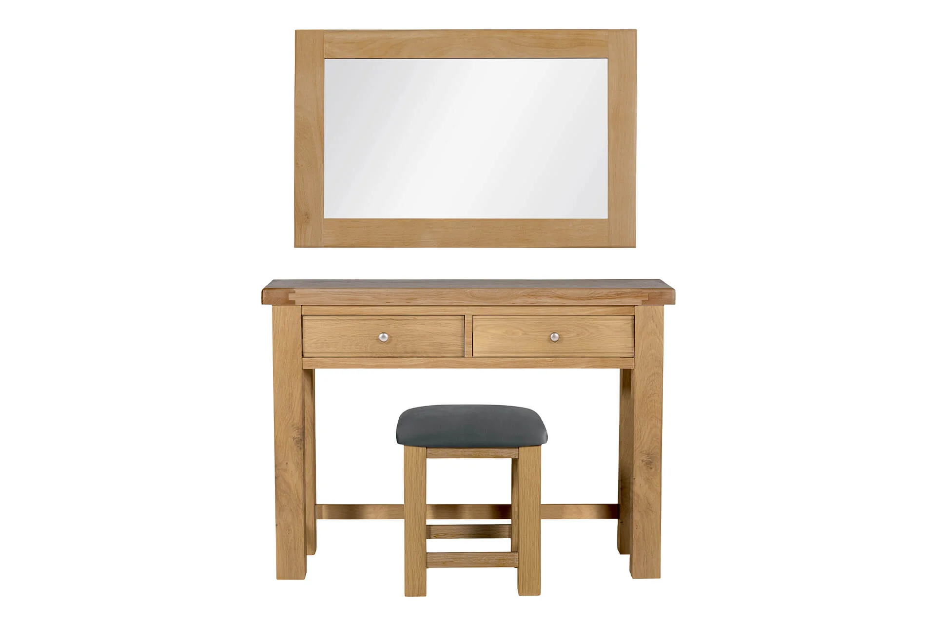 Delaney Dressing Table – Oak Finish with Spacious Drawers 1150mm (PRE-ORDER FOR JULY) - Image 4