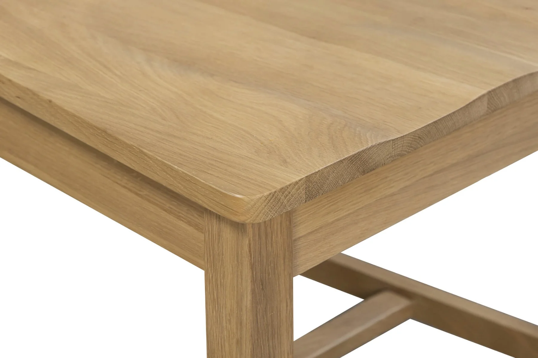 Delaney Solid Seat Dining Chair – Oak with Tall Backrest - Image 6