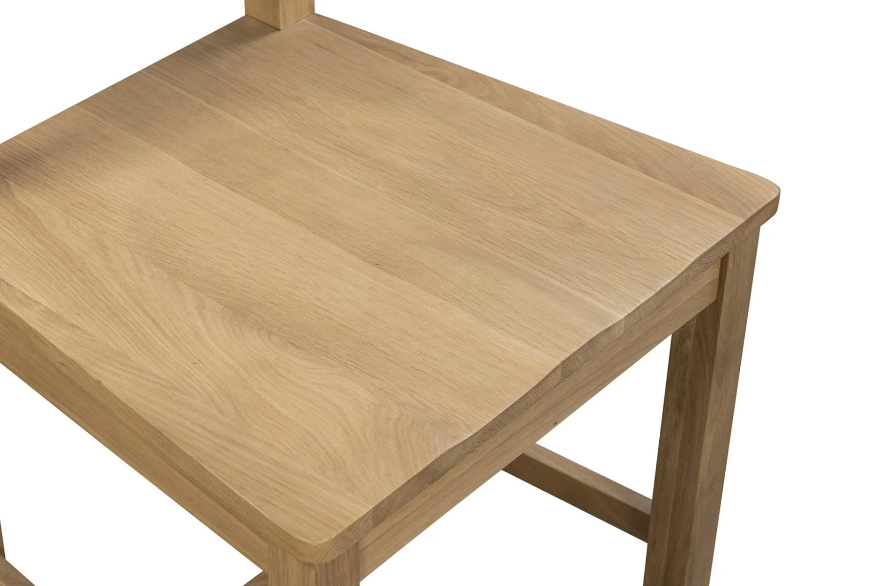 Delaney Solid Seat Dining Chair – Oak with Tall Backrest - Image 8
