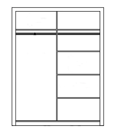 Denmark 1.2m Mirror Door Sliderobes - Image 8