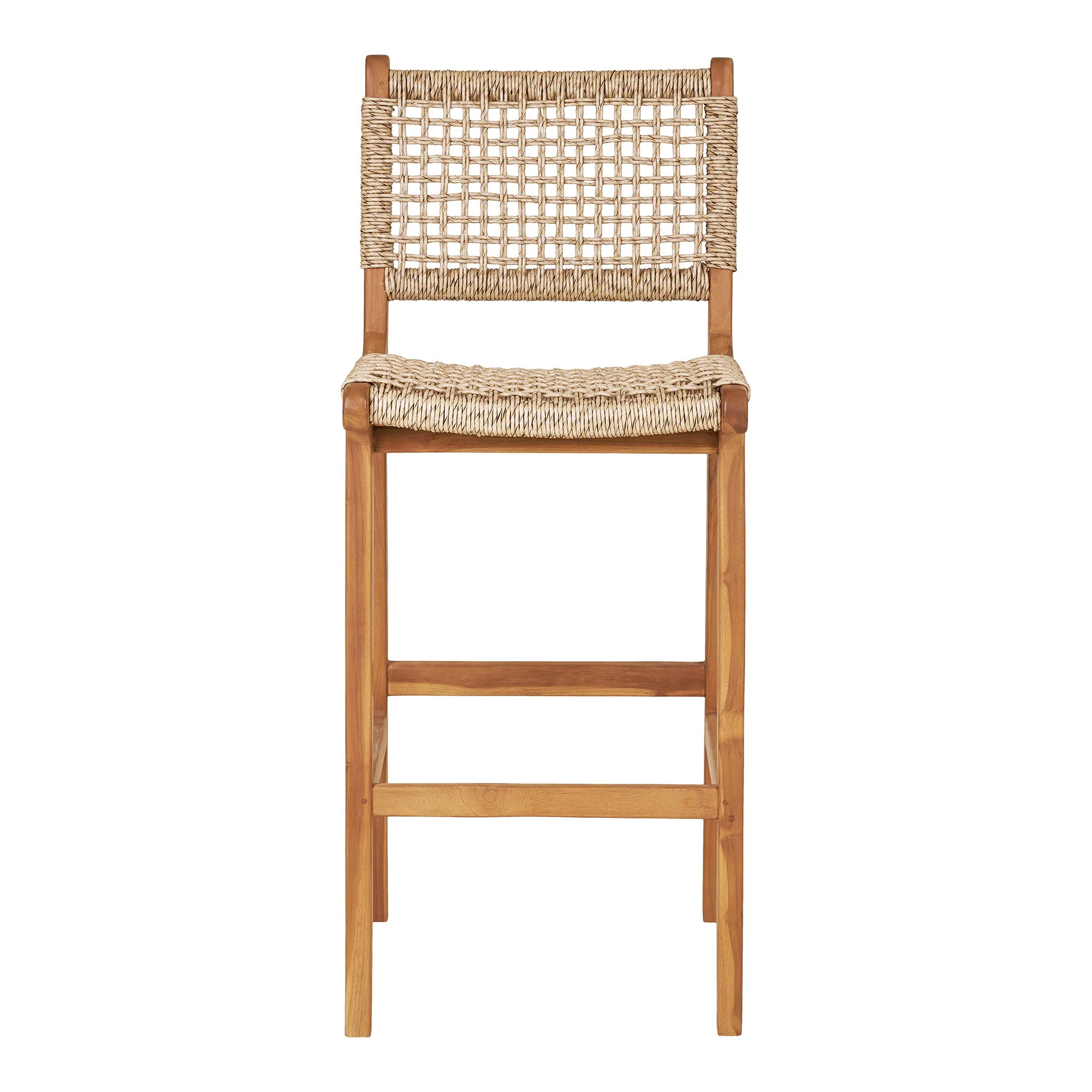 Derby Counter Chair – Teak & PE Rattan