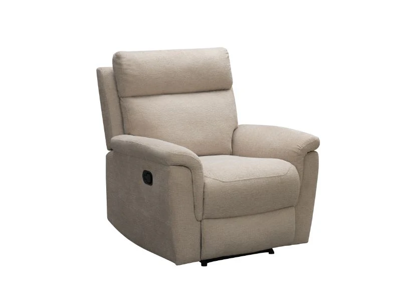 Detroit Power Recliner – Natural Chenille Fabric 940mm Wide