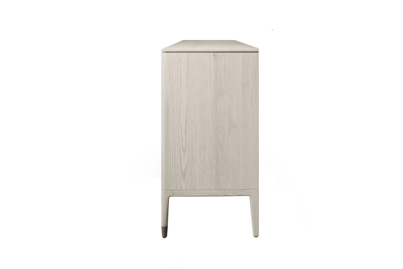 Diletta 7-Drawer Dressing Chest – Stone Finish with Ribbed Top - Image 5