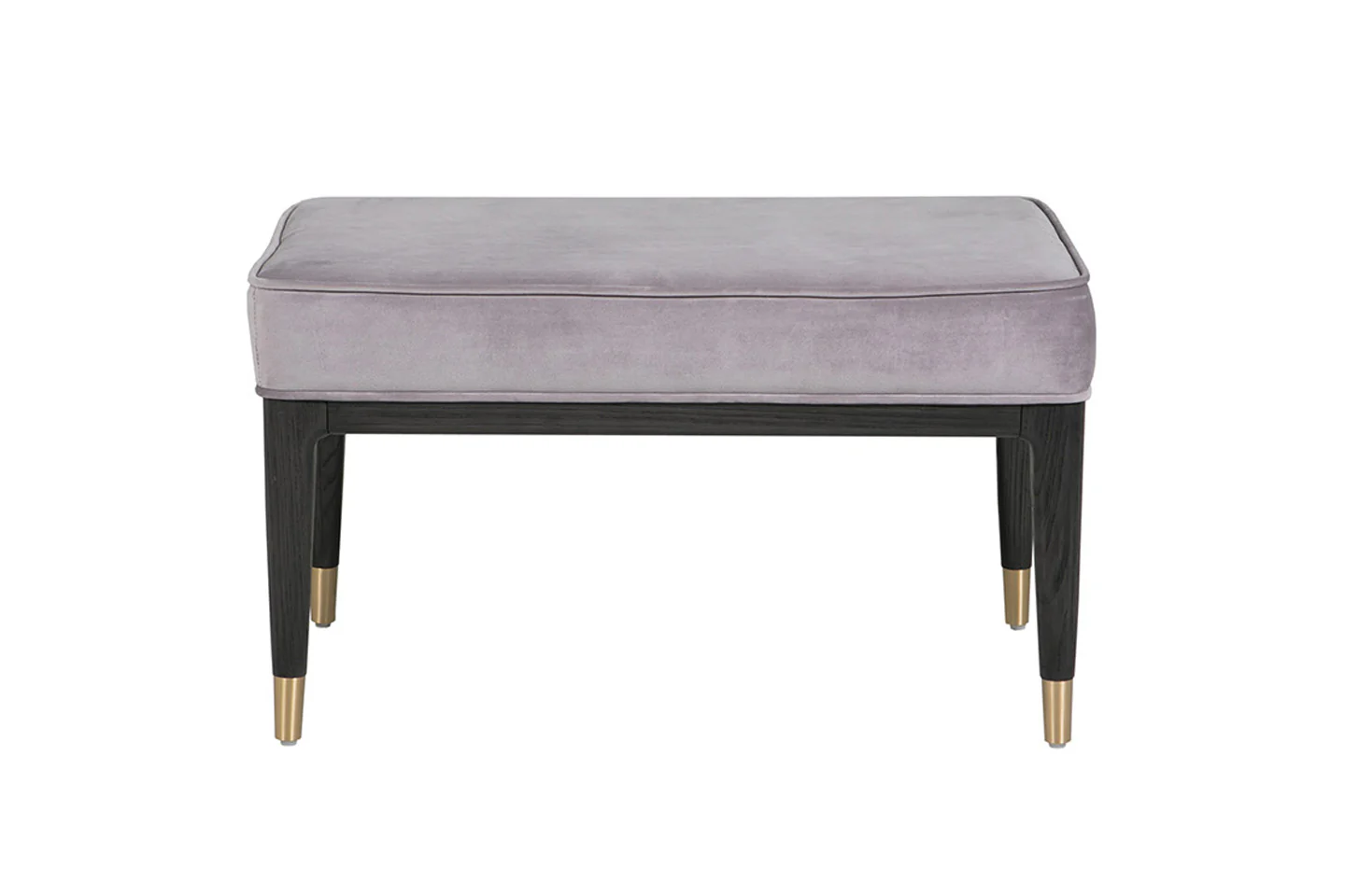 Diletta Dressing Stool - Ebony Ecru Velvet - Image 3