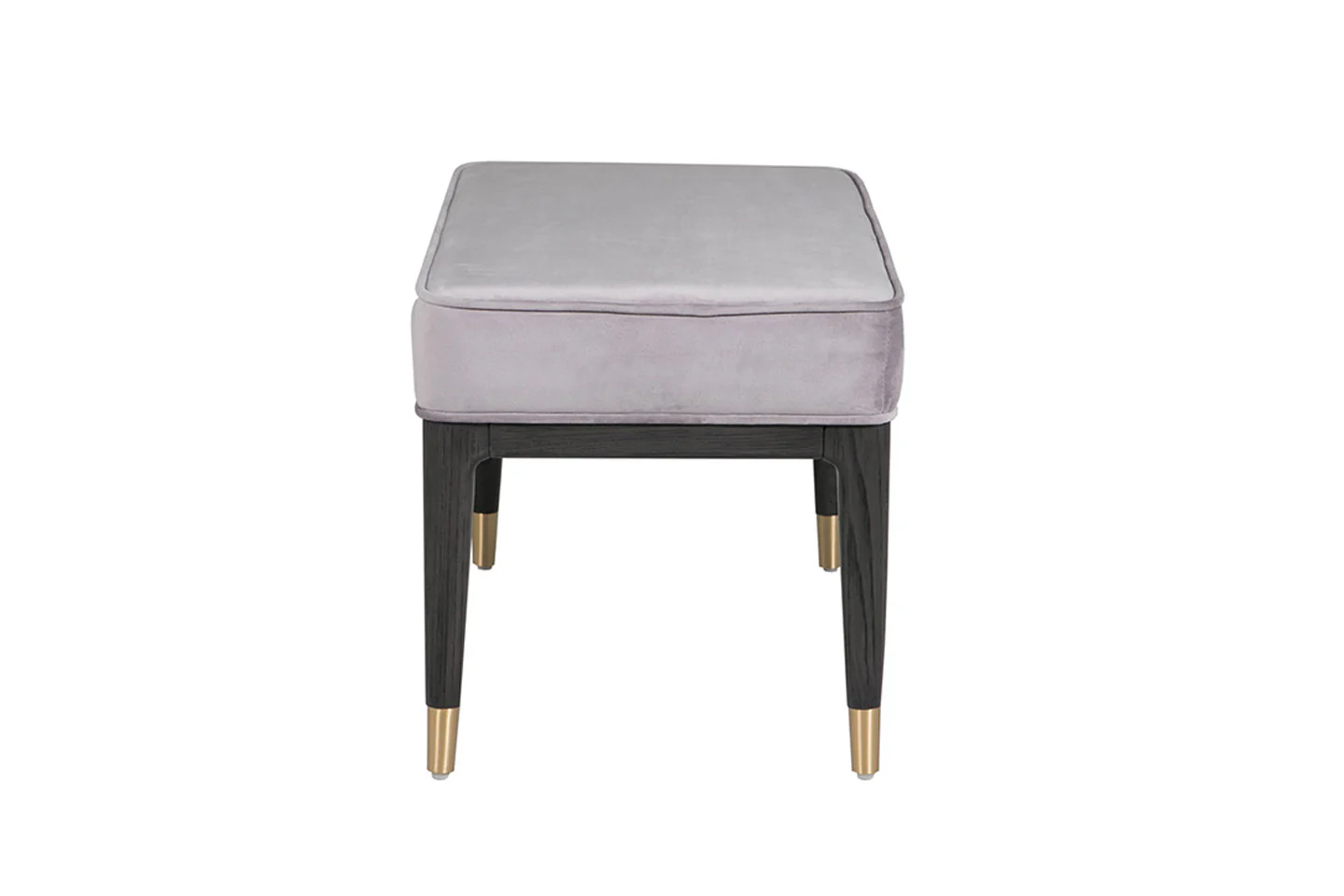 Diletta Dressing Stool - Ebony Ecru Velvet - Image 4