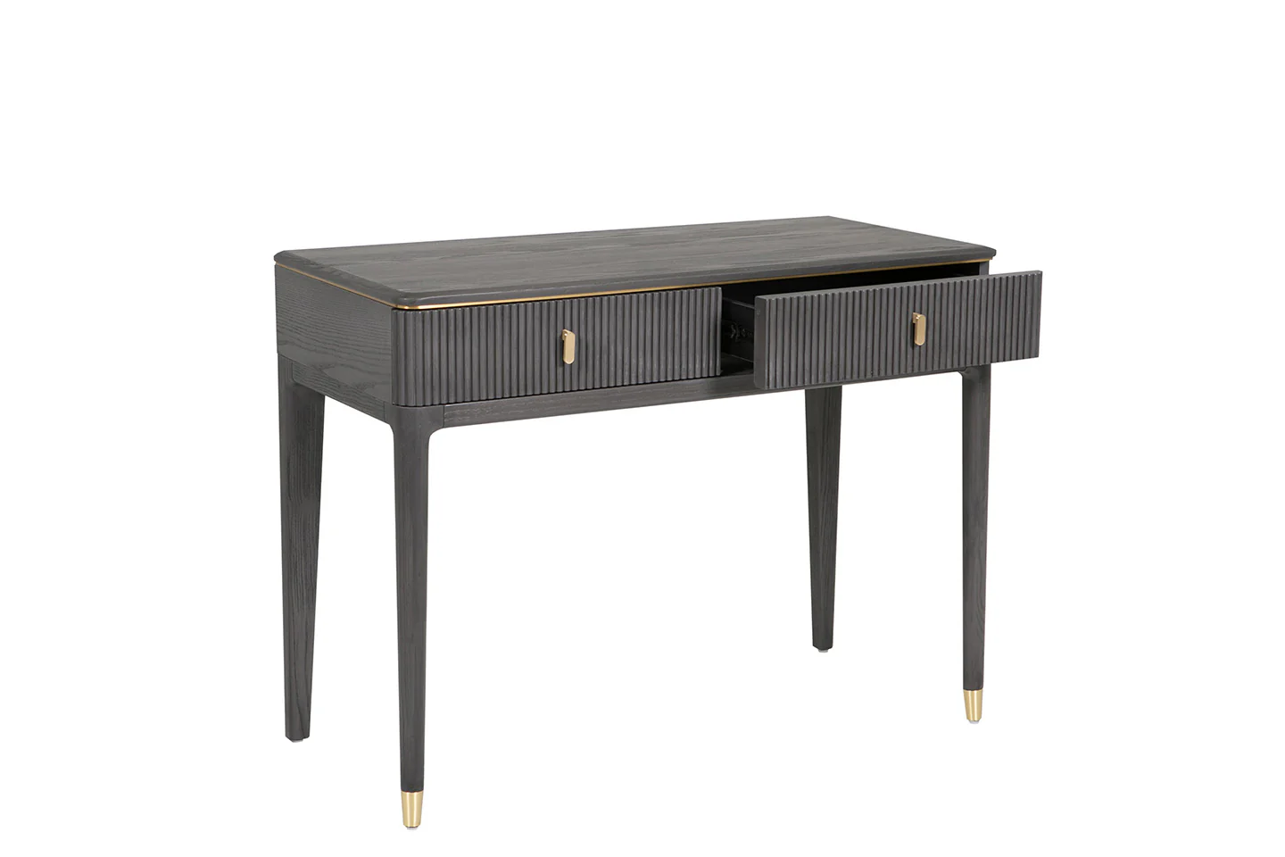 Diletta Dressing Table 2 Drawer - Ebony - Image 4