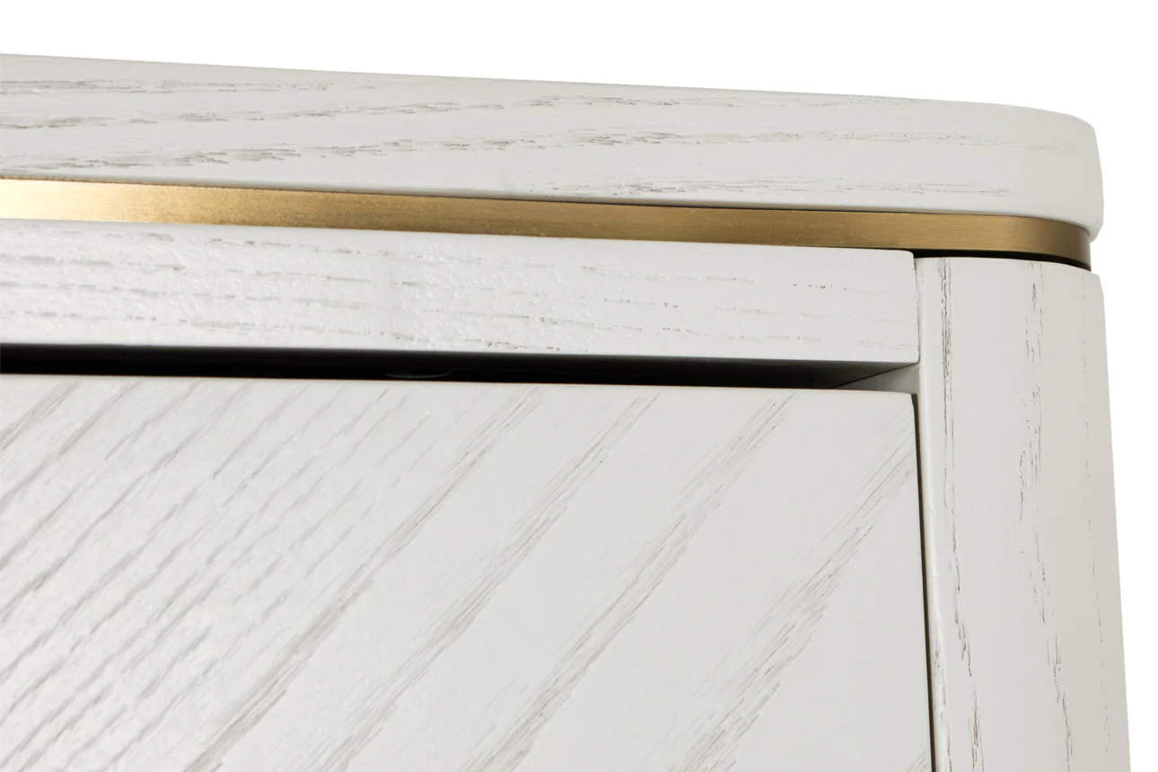 Diletta 2 Door 2 Drawer Wardrobe – Stone with Ribbed Drawers - Image 6