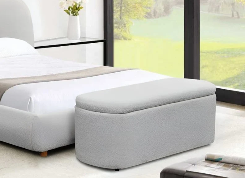 Donegal Grey Ottoman Blanket Box