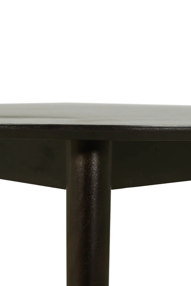 Doolin Round Dining Table 90cm – Black Minimalist Design for Modern Dining - Image 4