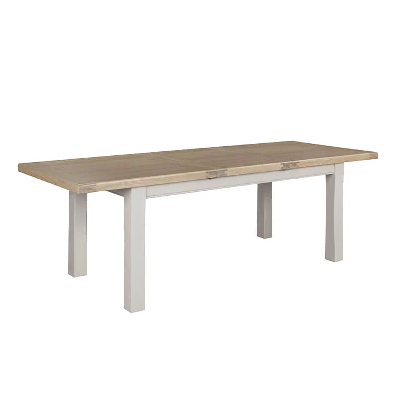 Doune Extending Dining Table – Taupe with Oak Veneer 120cm to 165cm (Pre-order for July) - Image 2