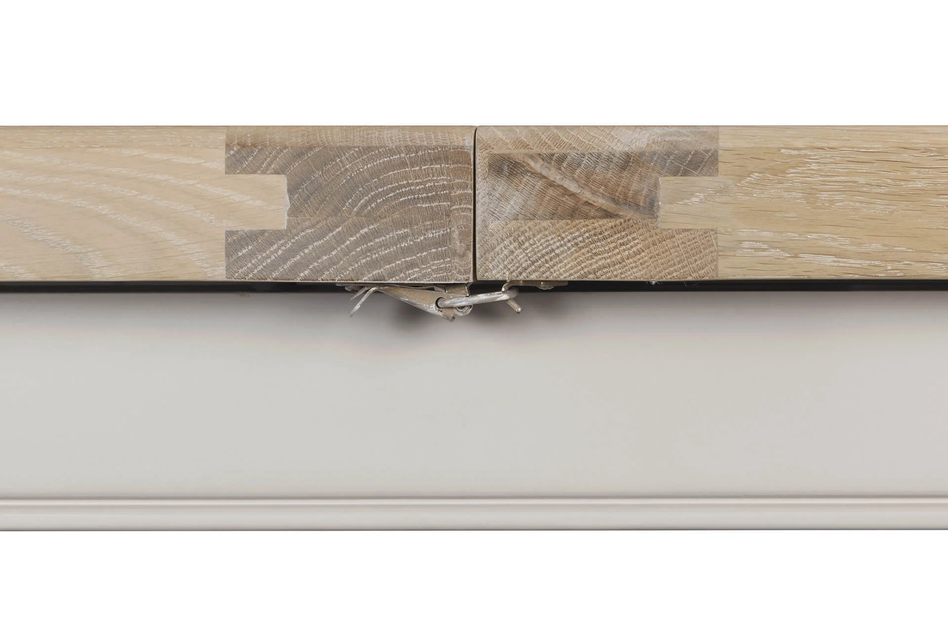 Doune Extending Dining Table – Taupe with Oak Veneer 120cm to 165cm (Pre-order for July) - Image 7