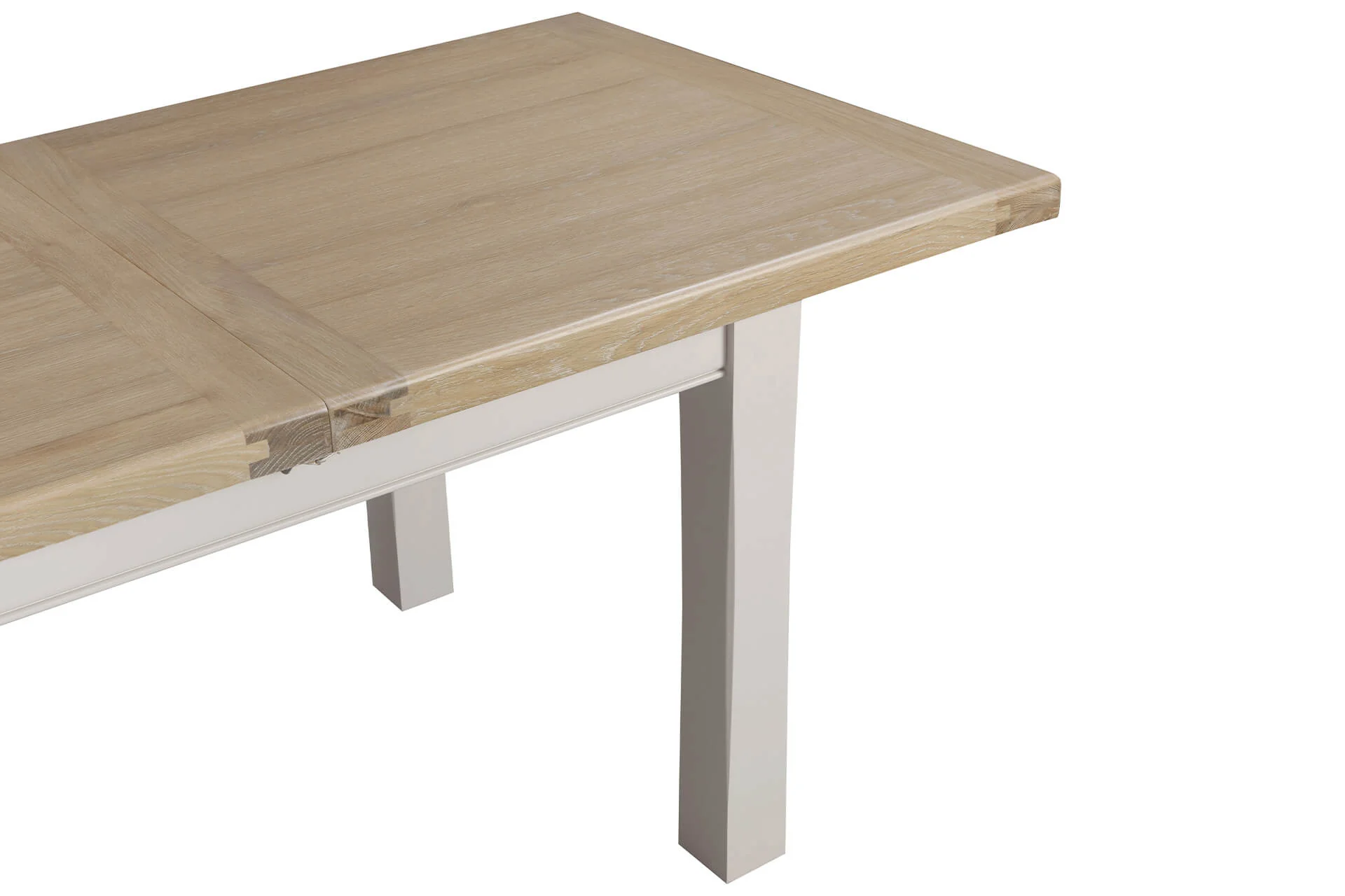 Doune Extending Dining Table – Taupe with Oak Veneer 120cm to 165cm (Pre-order for July) - Image 9