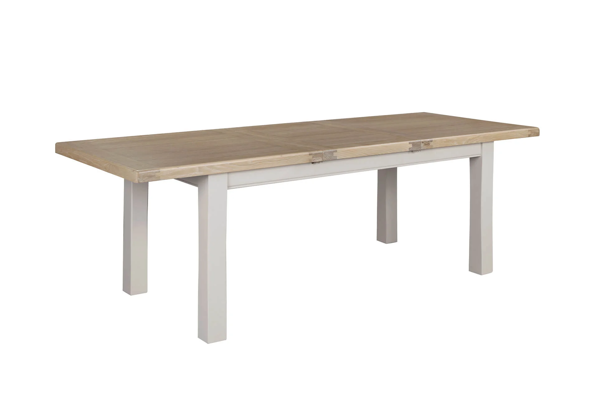 Doune Extending Dining Table – Taupe with Oak Veneer 180cm to 240cm - Image 13