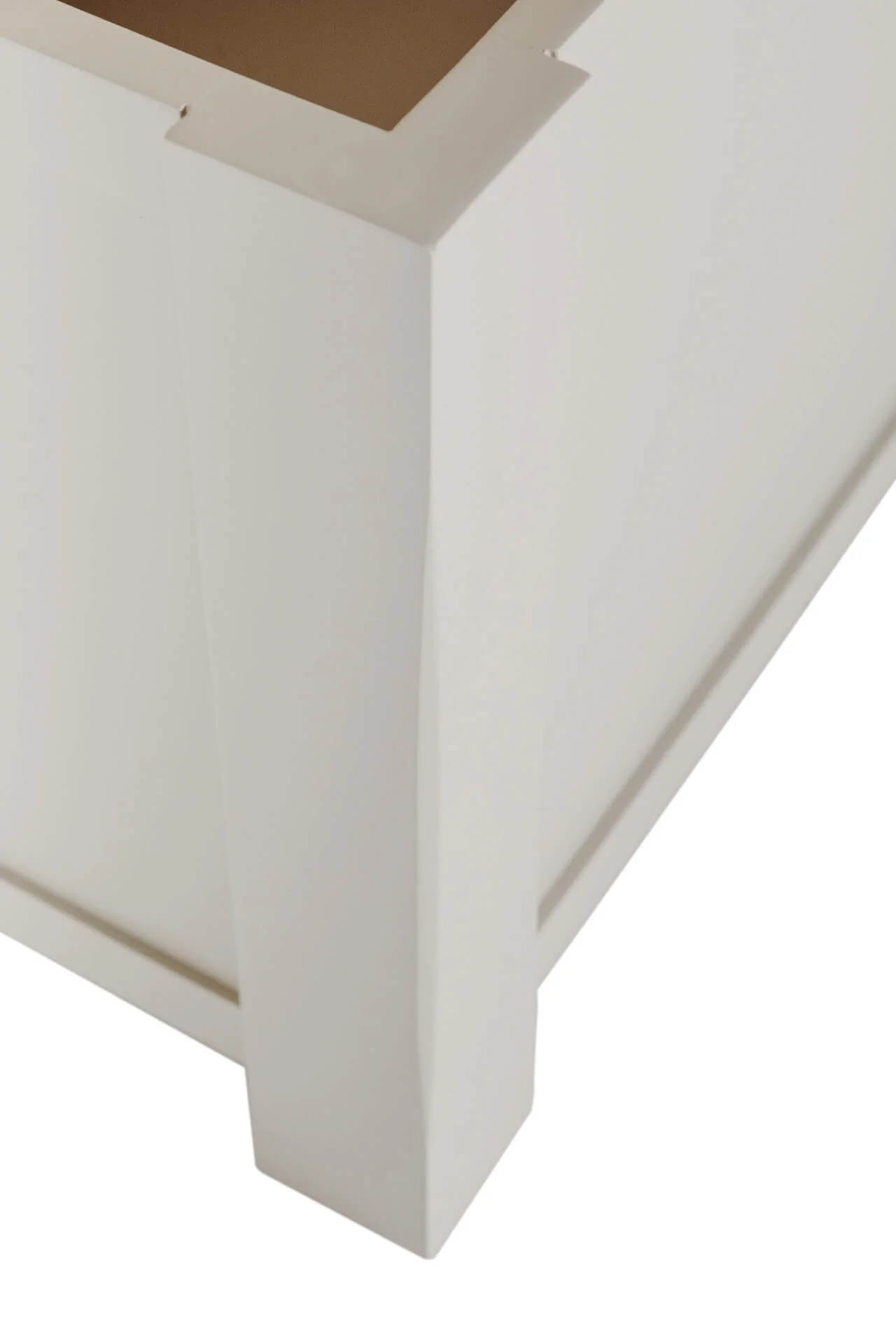 Doune Blanket Box – Taupe Painted Finish with Oak Top - Image 9