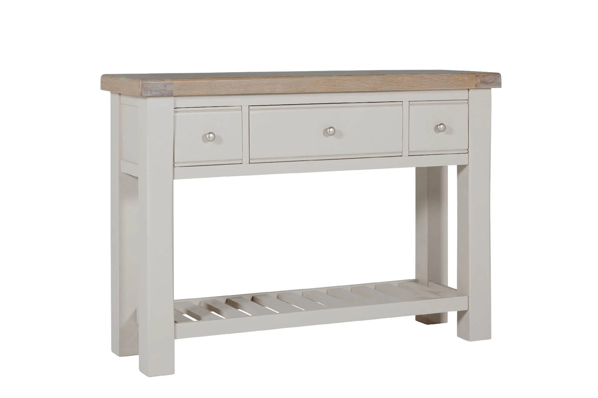 Doune Console Table – Taupe Finish with 3 Drawers (PRE-ORDER FOR AUGUST) - Image 10