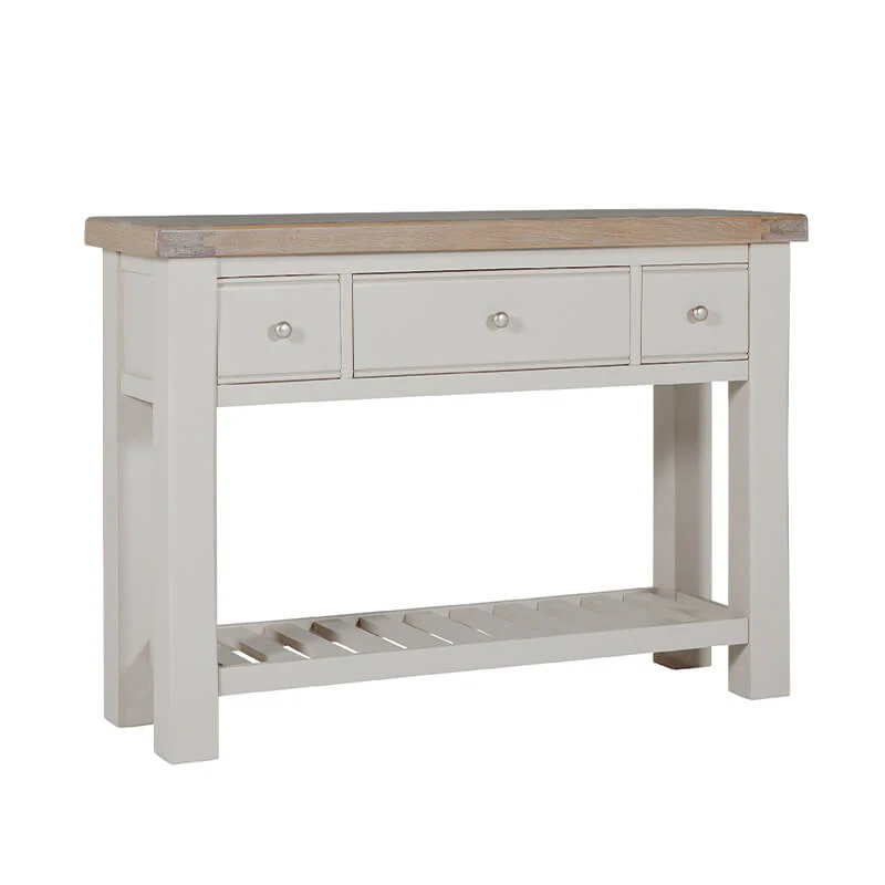 Doune Console Table – Taupe Finish with 3 Drawers (PRE-ORDER FOR AUGUST) - Image 9