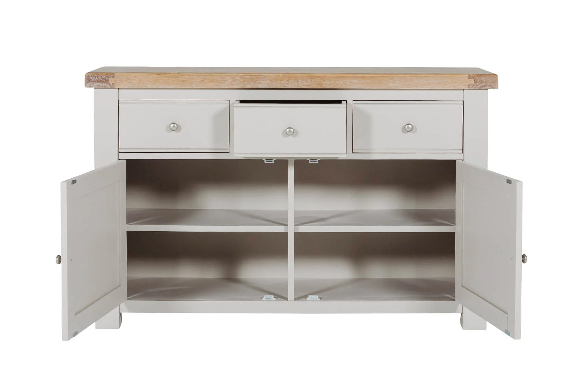 Doune Large Sideboard – Taupe with Oak Top (PRE-ORDER FOR SEPTEMBER) - Image 10