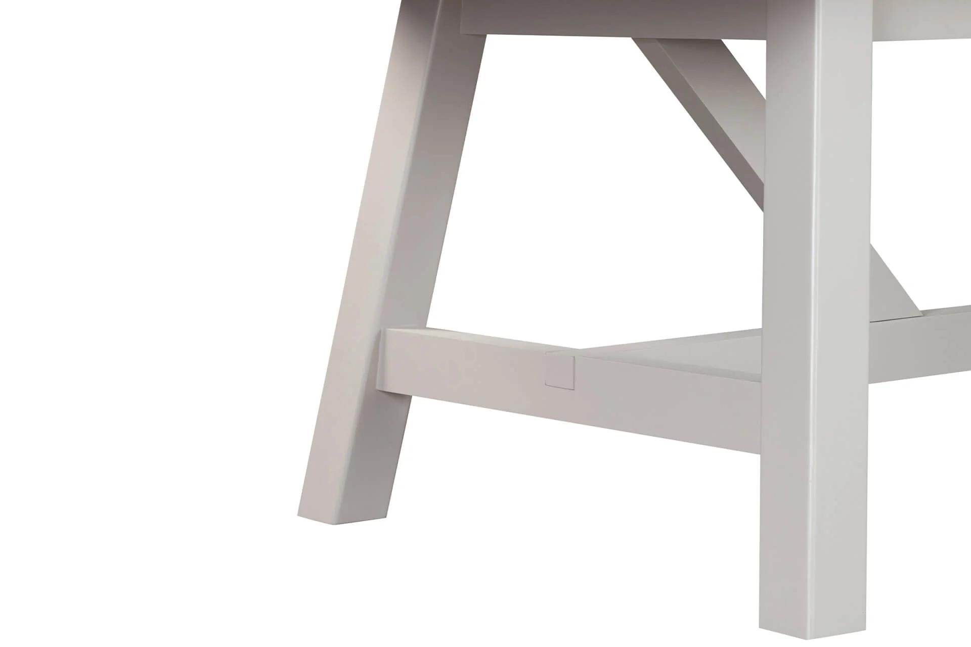 Doune Refectory Extending Dining Table – Taupe with Washed Oak Top 190-235cm - Image 3