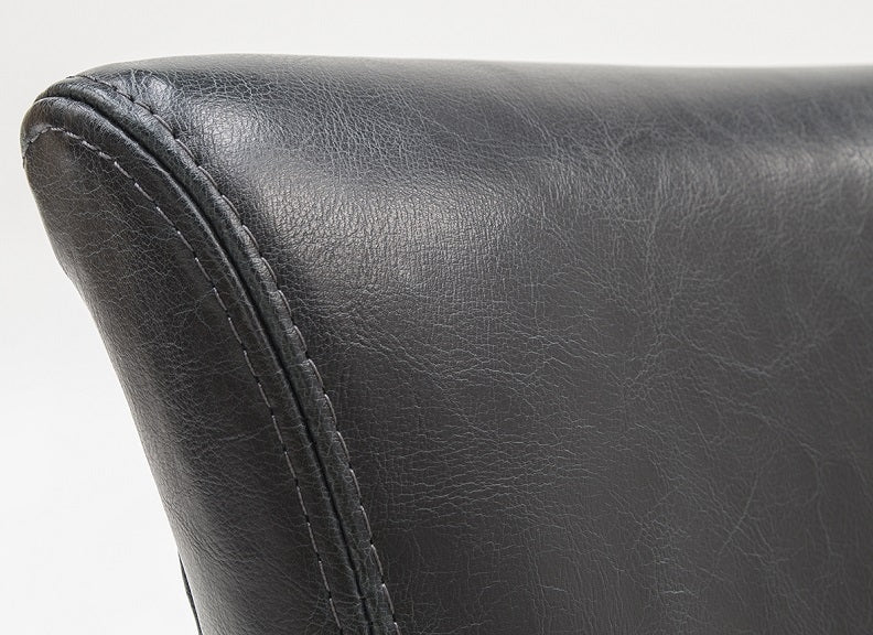 Duke Faux Leather Bar Chairs – Tan Brown with Solid Oak Legs 1030mm - Image 5