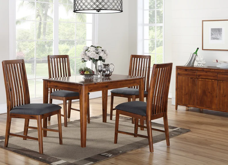 Set of 2 Dunmore Acacia Dining Chair - Image 2